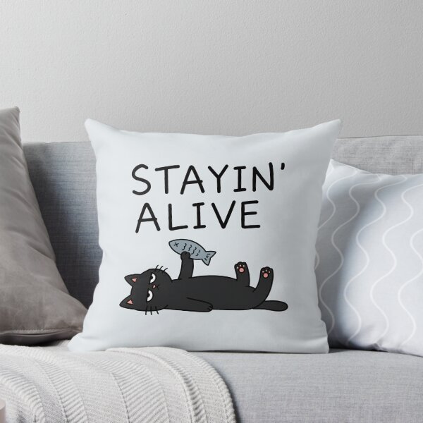 Item preview, Stayin Alive Funny Cat designed and sold by MonkiFlipp.