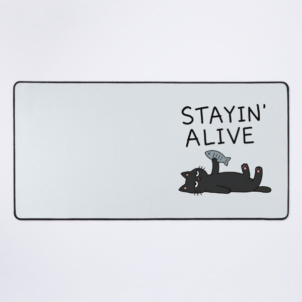 Item preview, Stayin Alive Funny Cat designed and sold by MonkiFlipp.
