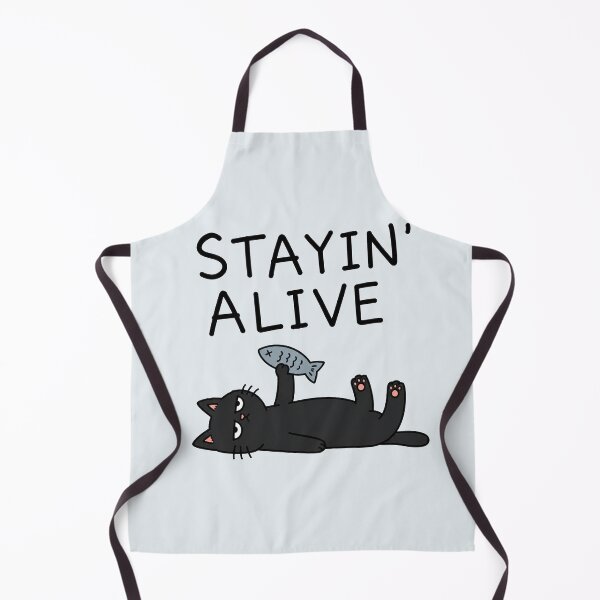 Item preview, Stayin Alive Funny Cat designed and sold by MonkiFlipp.