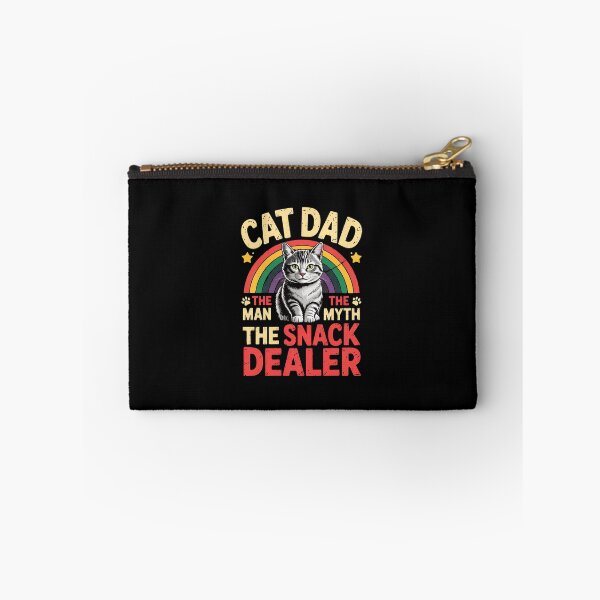 Item preview, Cat Dad The Man The Myth The Snack Dealer Rainbow designed and sold by OlyvieArt.