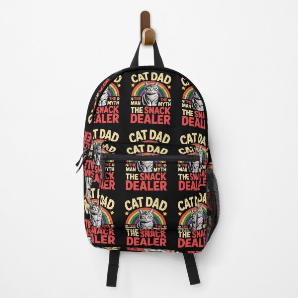 Item preview, Cat Dad The Man The Myth The Snack Dealer Rainbow designed and sold by OlyvieArt.