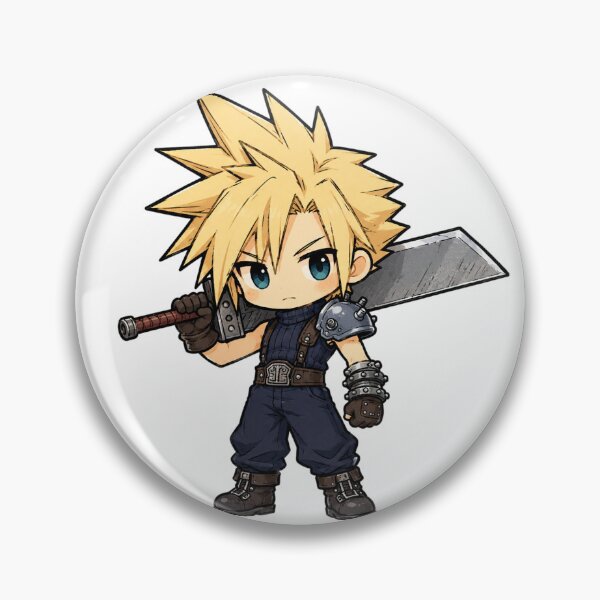 Item preview, Chibi Cloud Strife Final Fantasy 7 | FFVII Fanart designed and sold by bapupa.