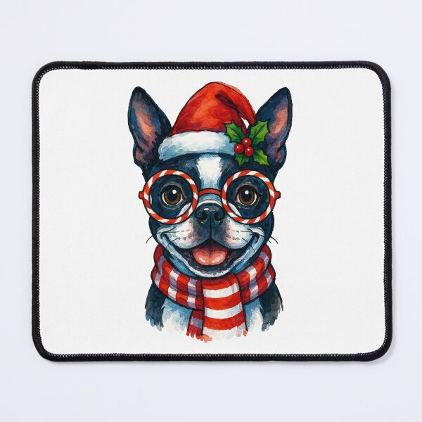 Item preview, Boston Terrier Dog Christmas designed and sold by Timeless Bond Designs.