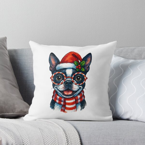 Item preview, Boston Terrier Dog Christmas designed and sold by Timeless Bond Designs.