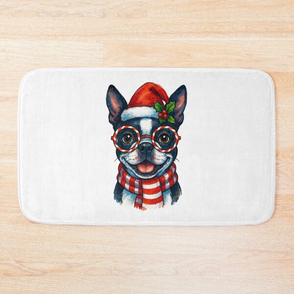 Item preview, Boston Terrier Dog Christmas designed and sold by Timeless Bond Designs.
