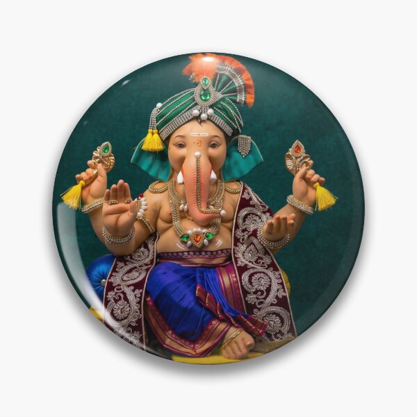 Item preview, Ganpati Bappa Statue with Turban for Ganesh Chaturthi Celebration designed and sold by Freedom Line Studio.