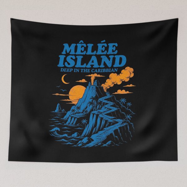 Item preview, Mêlée Island Classic Retro Poster designed and sold by Kathleen011Lean.