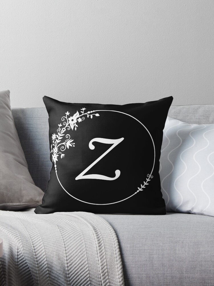 Initial 2024 throw pillow