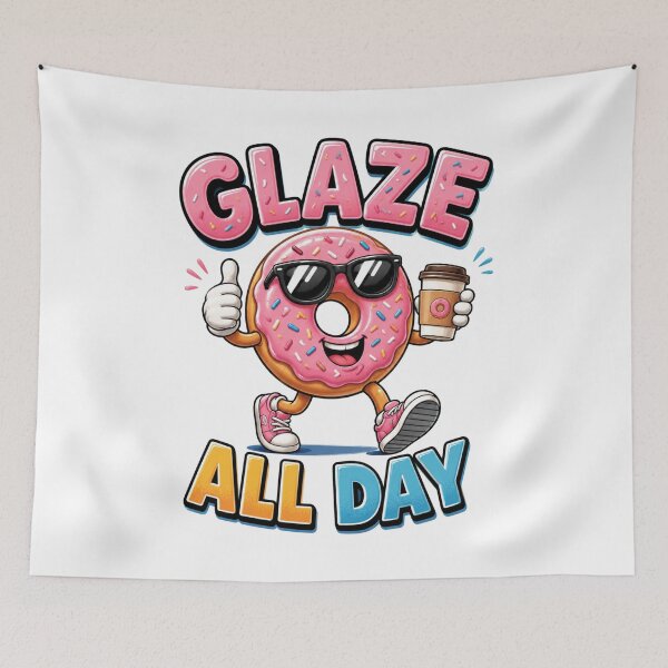 Item preview, Glaze All Day – Funny Donut Coffee Lover Design designed and sold by CraigDesignWork.