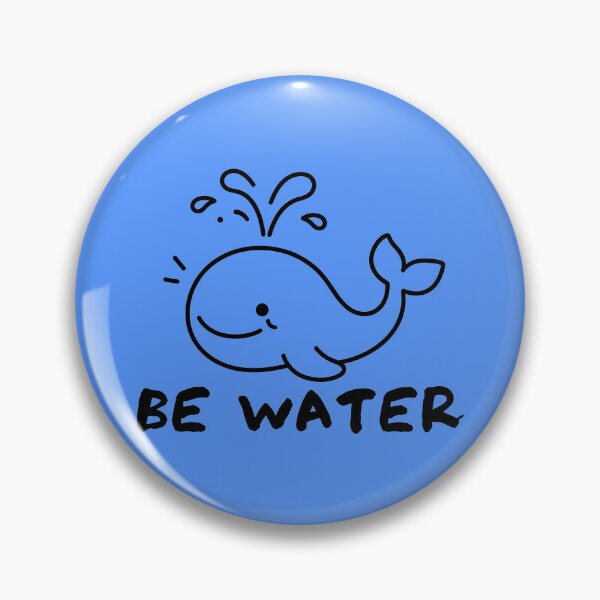 Item preview, Be Water Cute Spouting Whale designed and sold by ianm1028.