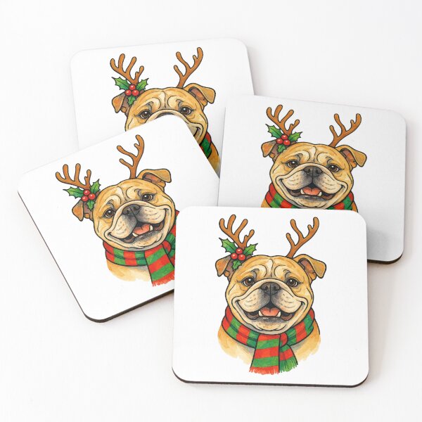 Item preview, Bulldog Dog Christmas designed and sold by Timeless Bond Designs.