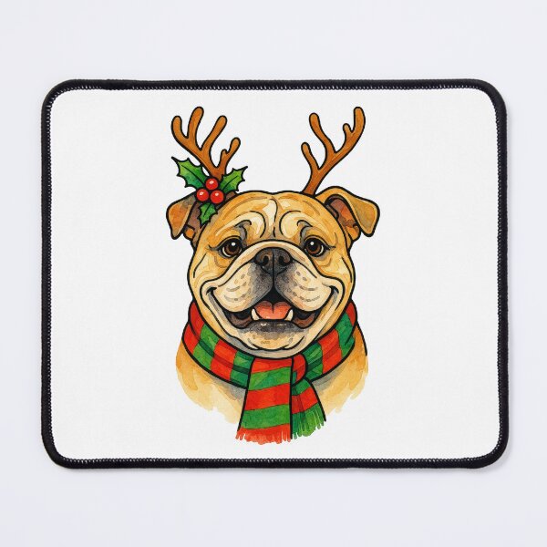 Item preview, Bulldog Dog Christmas designed and sold by Timeless Bond Designs.