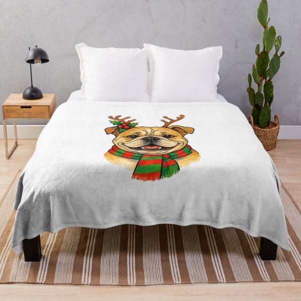 Item preview, Bulldog Dog Christmas designed and sold by Timeless Bond Designs.