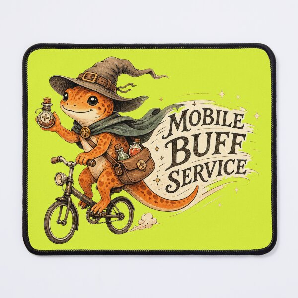 Item preview, Mobile Buff Service Cute Wizard Gecko RPG Healer Support designed and sold by SVox.