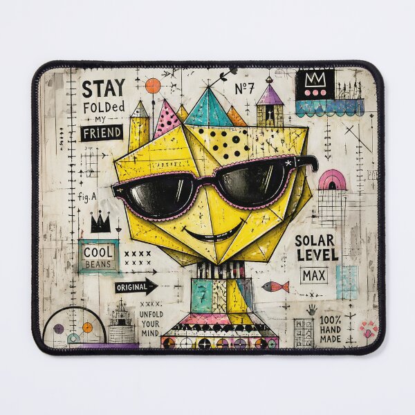 Item preview, Paper Origami Emoticon | Stylish Sunglasses Smiley Art designed and sold by Marcu Ioachim.