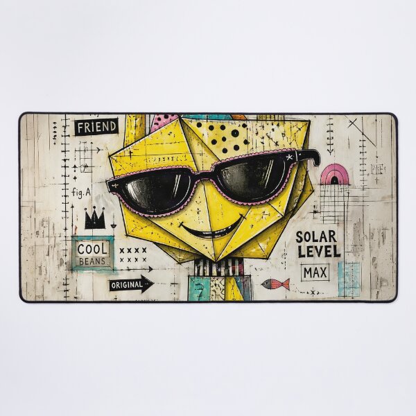 Item preview, Paper Origami Emoticon | Stylish Sunglasses Smiley Art designed and sold by Marcu Ioachim.