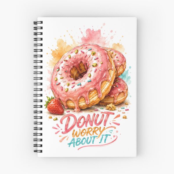 Item preview, Donut Worry About It - Funny Donut Illustration designed and sold by Shadow Sprite Art.