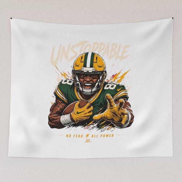 Item preview, Unstoppable Green Bay Football Player designed and sold by WendyFord57919.