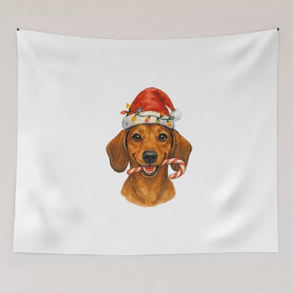 Item preview, Dachshund Dog Christmas designed and sold by Timeless Bond Designs.
