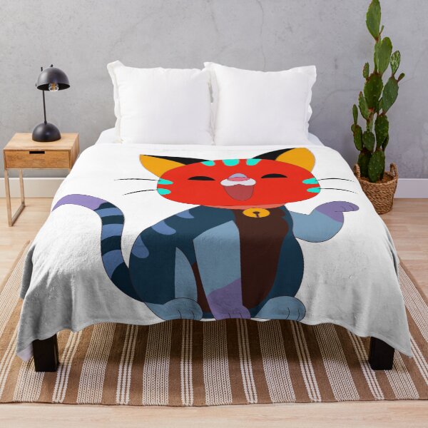 Item preview, Colorful Japanese Lucky Cat - Cute Maneki Neko Illustration designed and sold by manojbalan1968.