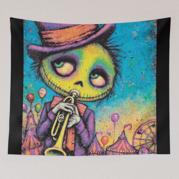 Item preview, Grunge-style Halloween circus designed and sold by MagelliShop.