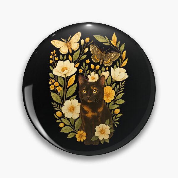 Item preview, Tortoiseshell Cat Floral Butterfly Oval Art designed and sold by OlyvieArt.
