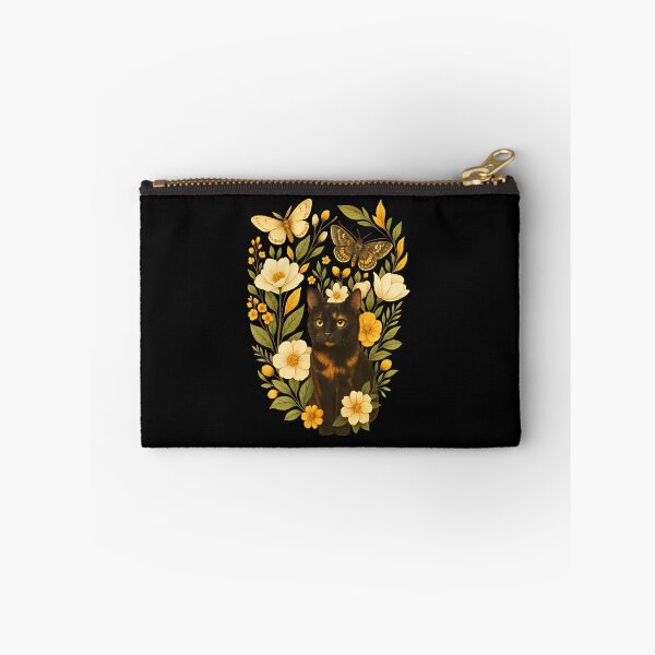 Item preview, Tortoiseshell Cat Floral Butterfly Oval Art designed and sold by OlyvieArt.