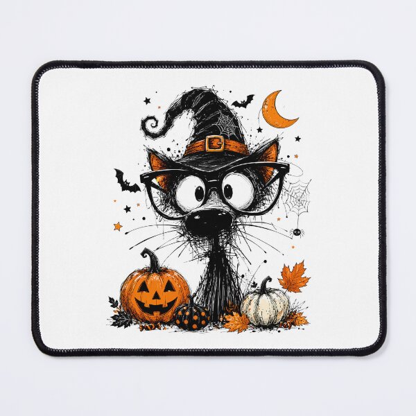 Item preview, funny Halloween Black Cat dog lover pet gift designed and sold by Amzkao.