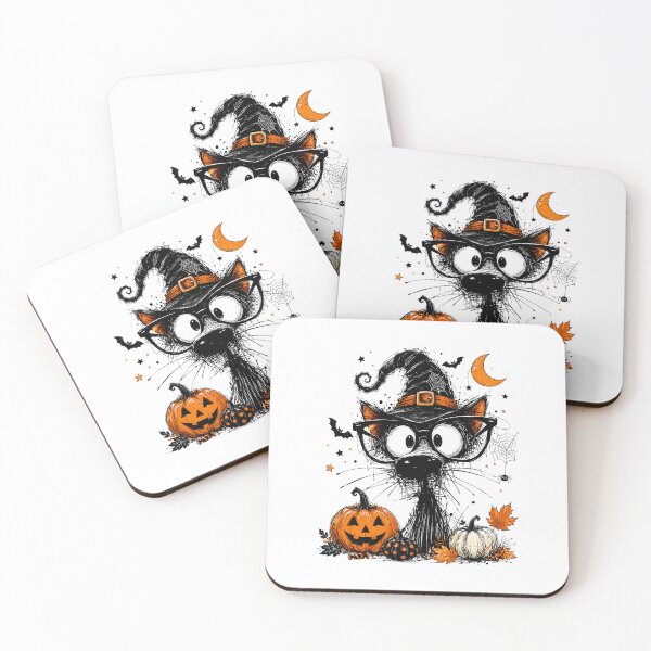 Item preview, funny Halloween Black Cat  dog lover pet gift designed and sold by Amzkao.