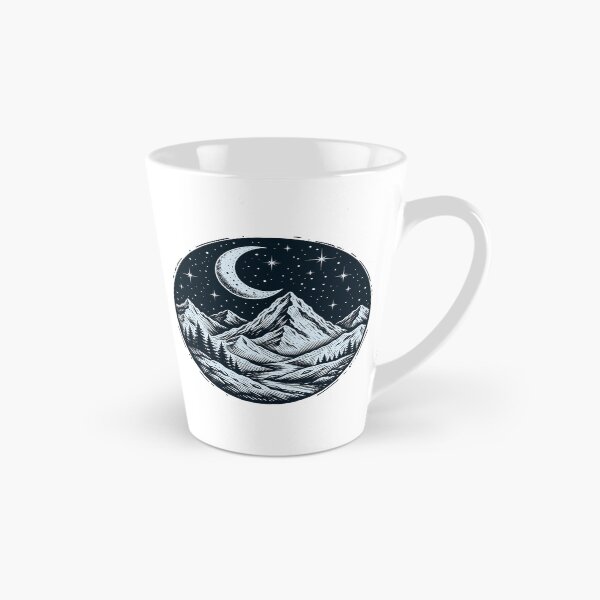 Item preview, Mystical Winter Mountain Moonrise Circle designed and sold by Vision Crafted.