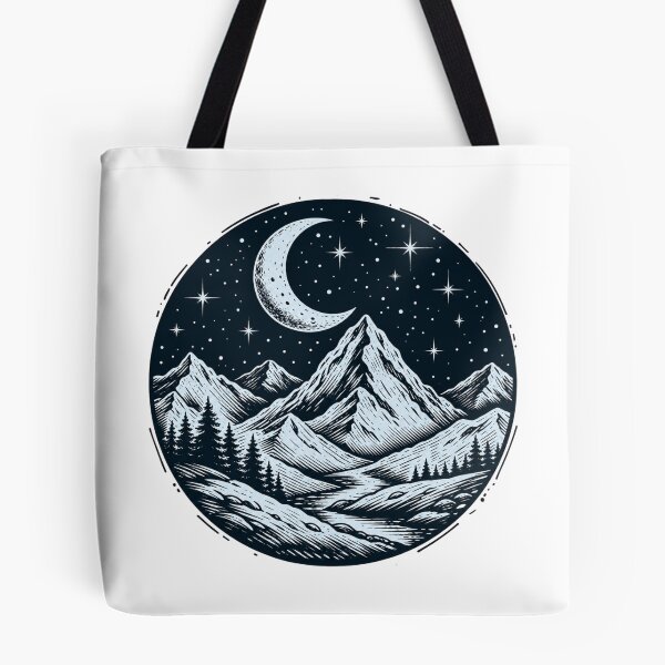 Item preview, Mystical Winter Mountain Moonrise Circle designed and sold by Vision Crafted.