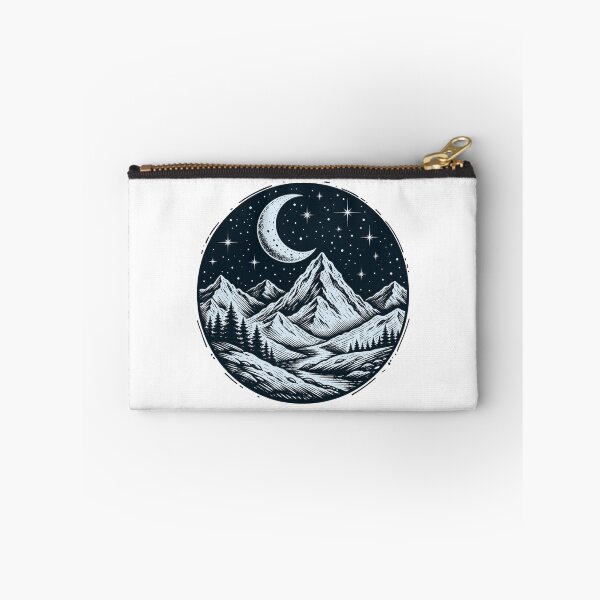Item preview, Mystical Winter Mountain Moonrise Circle designed and sold by Vision Crafted.