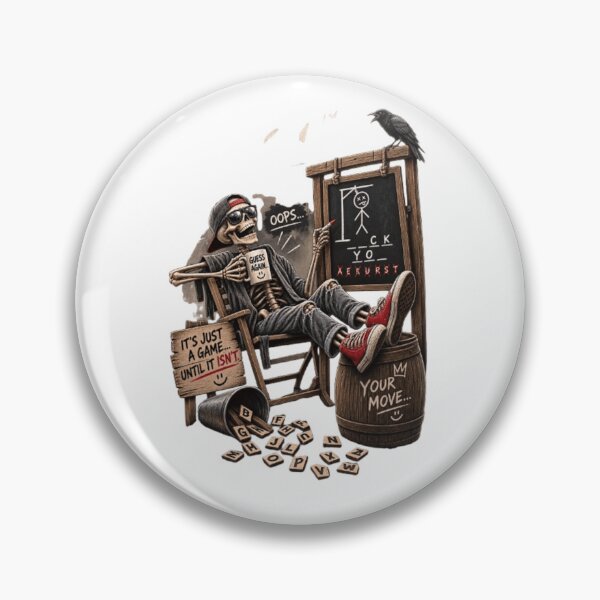 Item preview, Skeleton playing Hangman designed and sold by IvanaIka.