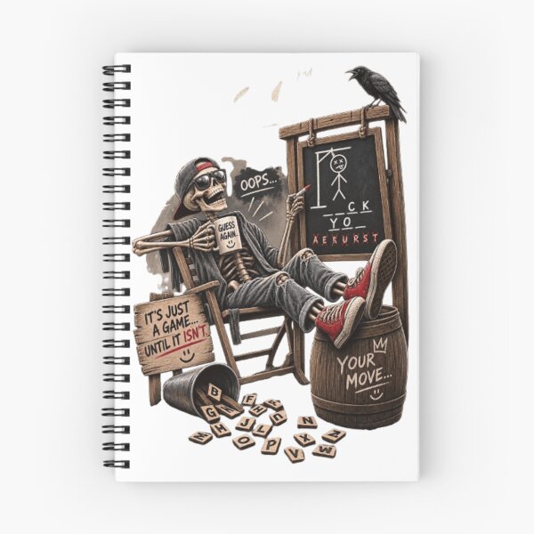 Item preview, Skeleton playing Hangman designed and sold by IvanaIka.