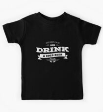 Keep Calm And Drink A Cold Beer Kids Tee