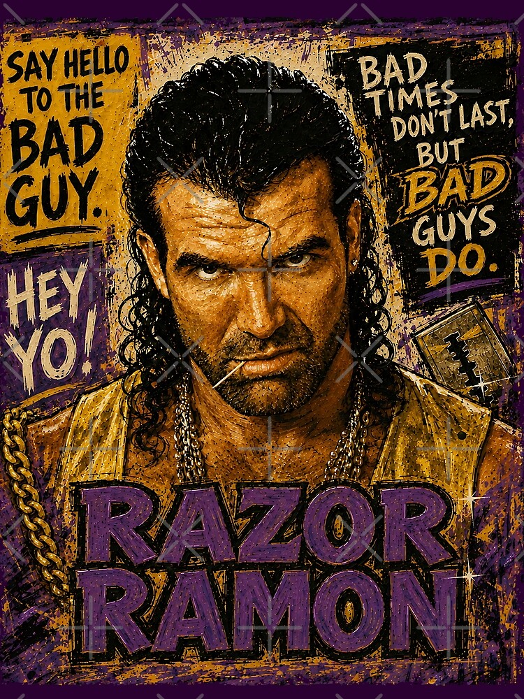 Thumbnail 3 of 3, Scarf, Razor Ramon designed and sold by TeeCodes.