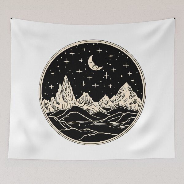 Item preview, Sacred Mountain Peaks and Midnight Moon Circle designed and sold by Vision Crafted.