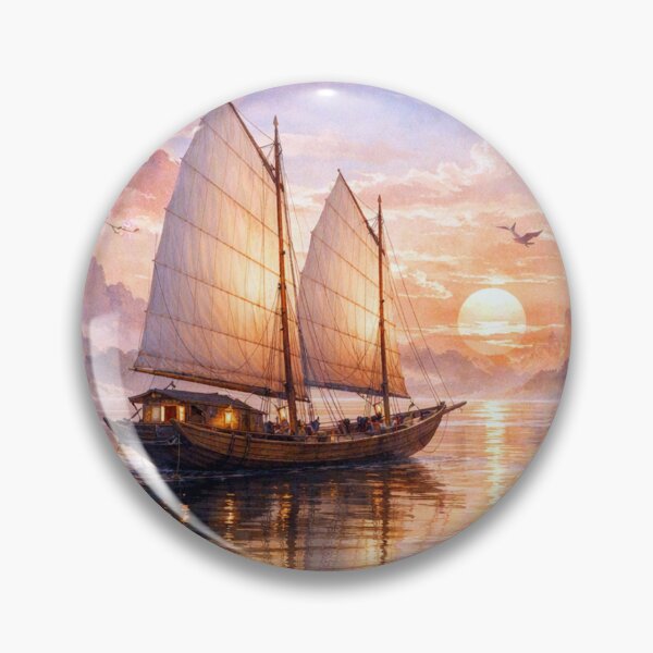 Item preview, Traditional sailboat in the evening light designed and sold by Sigtrix.