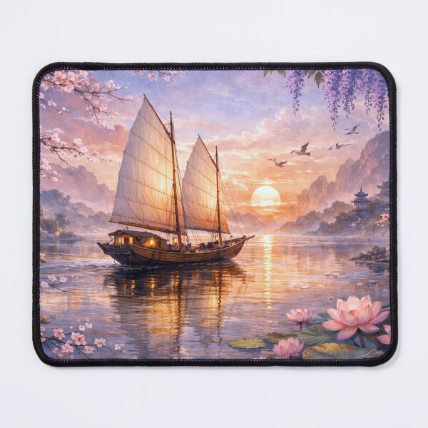 Item preview, Traditional sailboat in the evening light designed and sold by Sigtrix.