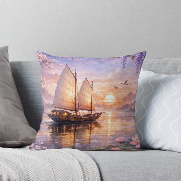 Item preview, Traditional sailboat in the evening light designed and sold by Sigtrix.