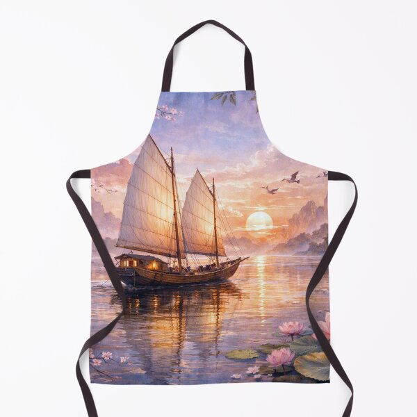 Item preview, Traditional sailboat in the evening light designed and sold by Sigtrix.