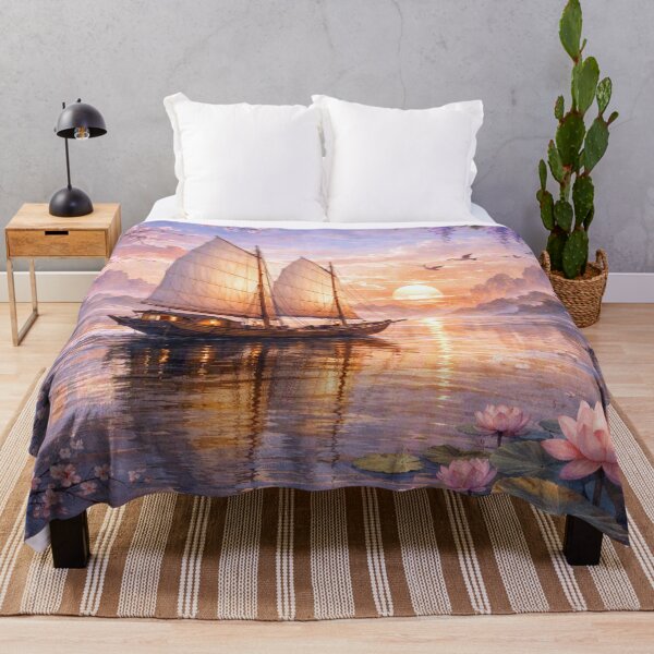 Item preview, Traditional sailboat in the evening light designed and sold by Sigtrix.