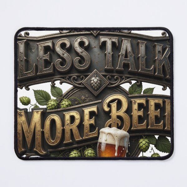 Item preview, Edgy Colorful LESS TALK MORE BEER designed and sold by dazzlemakers.