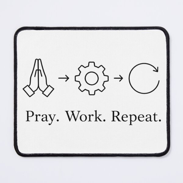 Item preview, Pray Work Repeat Shirt | Faith Based Motivation Tee designed and sold by guchieworldcollection.