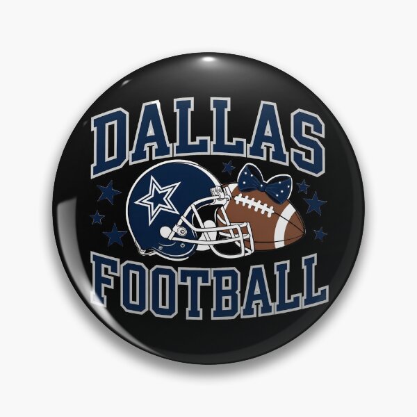 Item preview, Dallas Football Helmet Vintage Badge designed and sold by RonaldRod75590.