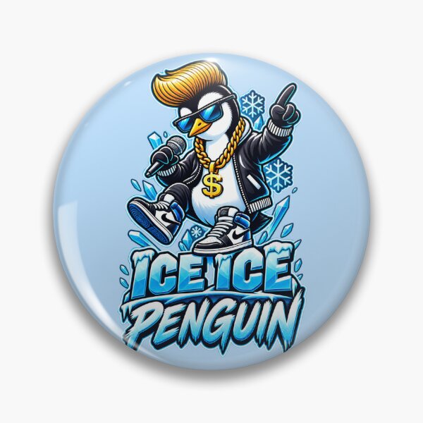 Item preview, Ice Ice Penguin – Funny Hip-Hop Penguin Throwback designed and sold by pUNKnown.