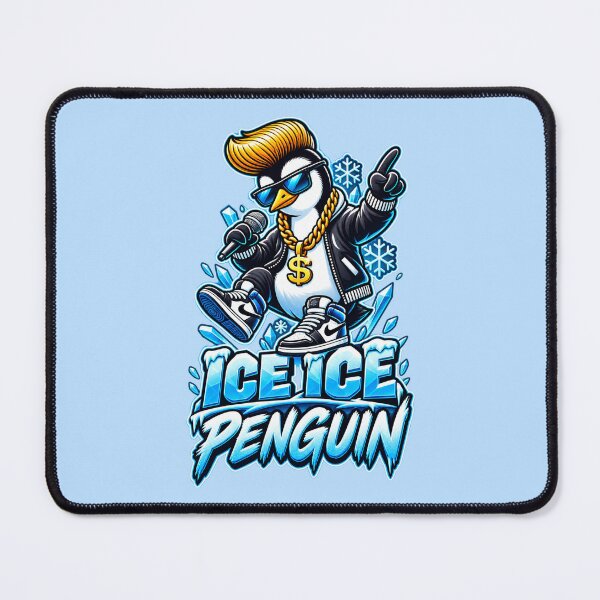 Item preview, Ice Ice Penguin – Funny Hip-Hop Penguin Throwback designed and sold by pUNKnown.