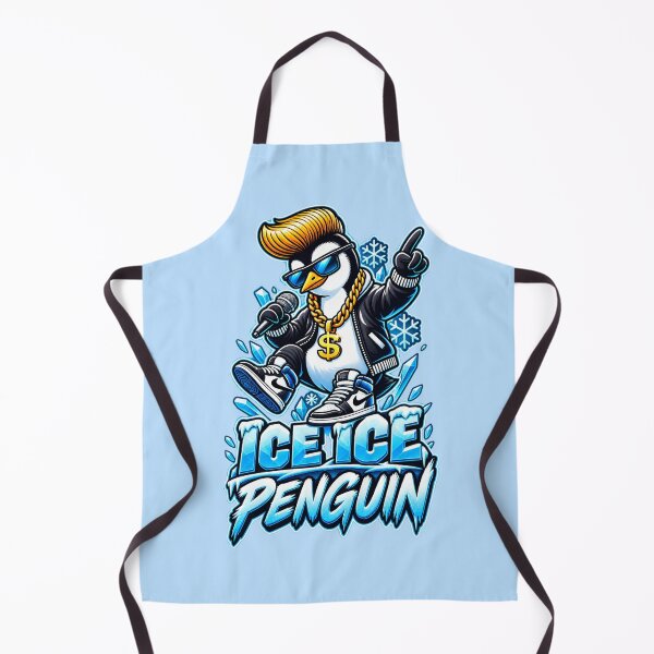 Item preview, Ice Ice Penguin – Funny Hip-Hop Penguin Throwback designed and sold by pUNKnown.