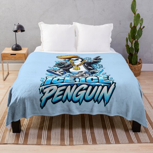 Item preview, Ice Ice Penguin – Funny Hip-Hop Penguin Throwback designed and sold by pUNKnown.