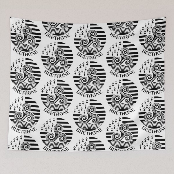 Item preview, Bretagne Triskello Breton Flag designed and sold by risti-anGarrard.